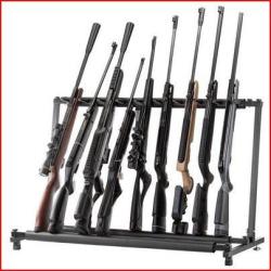 RATELIER VERTICAL EN METAL POUR 9 ARMES