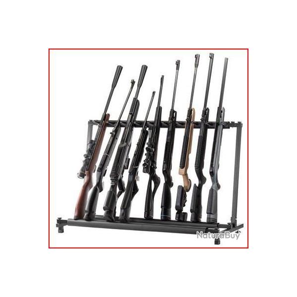 RATELIER VERTICAL EN METAL POUR 9 ARMES