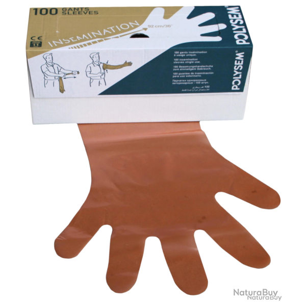 Disposable glove Vet. Orange - Ref WEGW0001 - EAN 8716759582965 - Unbranded
