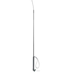 Riding crop 90cm black with horse-head-shaped PVC grip - Ref ZWEE0007N - EAN 4018653097434 - Unbrand