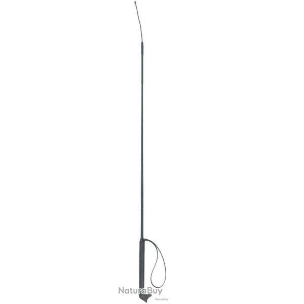 Riding crop 90cm black with horse-head-shaped PVC grip - Ref ZWEE0007N - EAN 4018653097434 - Unbrand