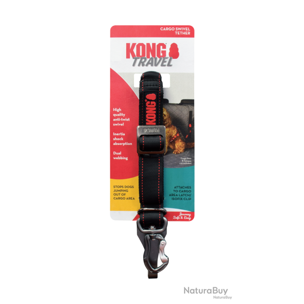 KONG Travel Cargo Swivel Tether - Ref KONG10801 - EAN 5060739198855 - Livraison rapide