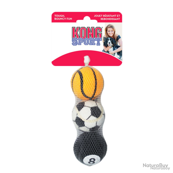 KONG Sport Balls Assorti - Ref KONGABS2E - EAN 0035585775630 - Livraison rapide