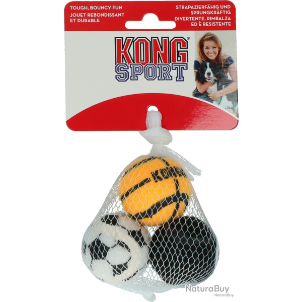 KONG Sport Balls Assorti - Ref KONGABS5E - EAN 0035585775661 - Livraison rapide