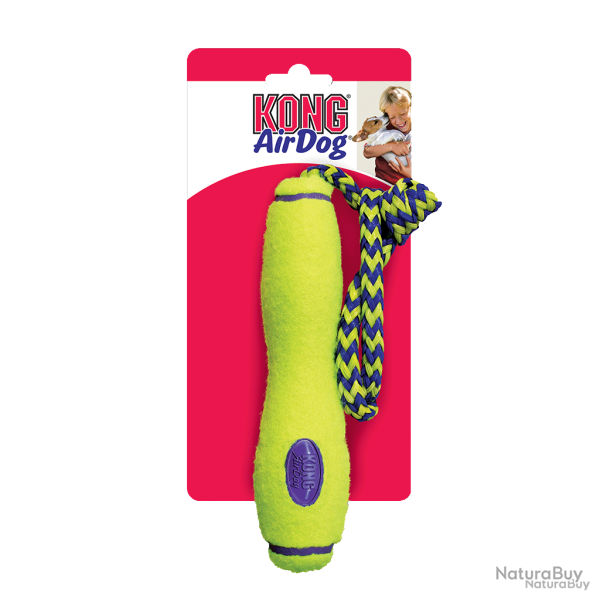 KONG Airdog� Fetch Stick with Rope - Ref KONGAKFS1E - EAN 0035585747125 - Livraison rapide