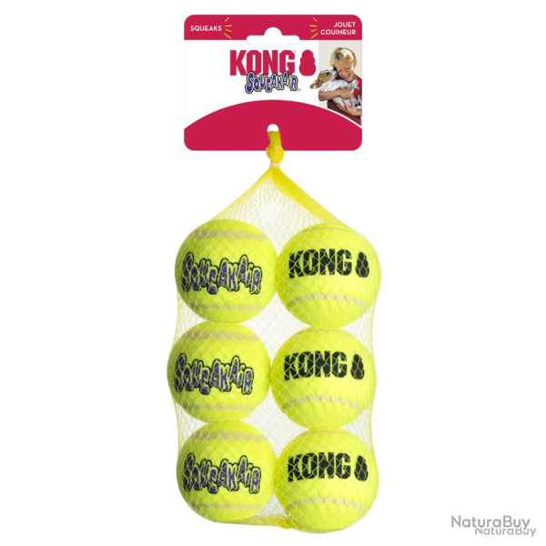 KONG SqueakAir� Balls - Ref KONGAST22E - EAN 0035585416007 - Livraison rapide