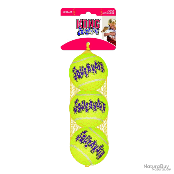 KONG SqueakAir� Balls - Ref KONGAST2E - EAN 0035585775203 - Livraison rapide