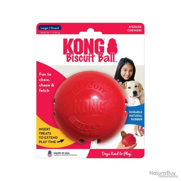 KONG Biscuit Ball - Ref KONGBB1 - EAN 0035585111179 - Livraison rapide