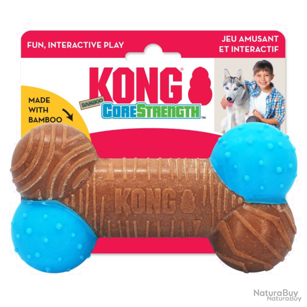 KONG CoreStrength Bamboo Bone - Ref KONGBMB12E - EAN 0035585485034 - Livraison rapide