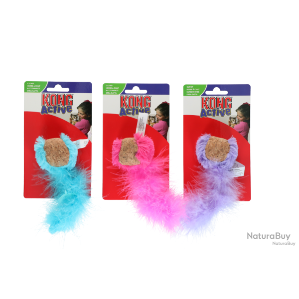 KONG Cat Active Cork Ball Assorted - Ref KONGCA59E - EAN 0035585334158 - Livraison rapide