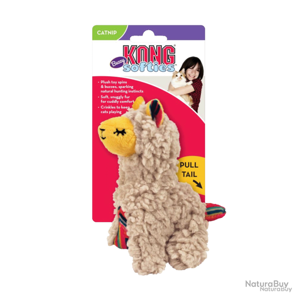 KONG Softies Buzzy Llama - Ref KONGCSF53E - EAN 0035585459202 - Livraison rapide