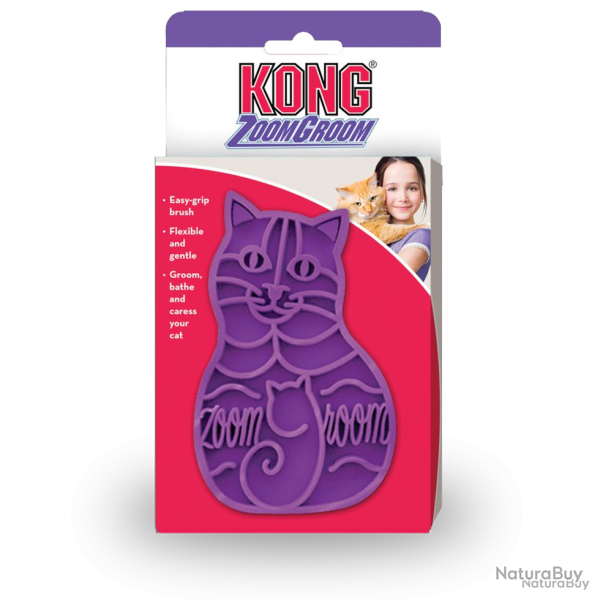 KONG Cat ZoomGroom - Ref KONGCZGE - EAN 0035585211176 - Livraison rapide