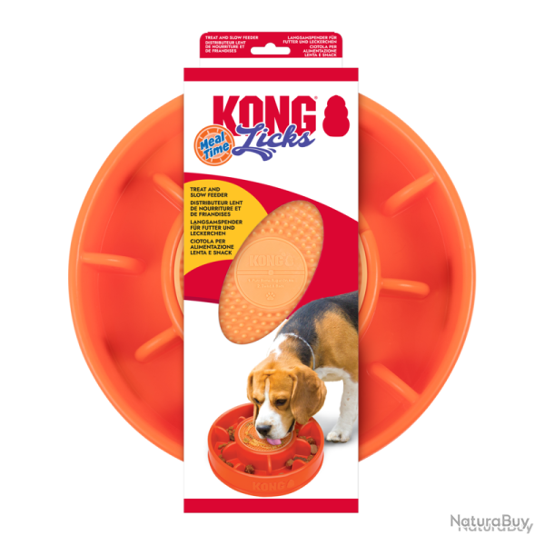 KONG Licks Mealtime - Ref KONGPLMT1E - EAN 0035585505725 - Livraison rapide