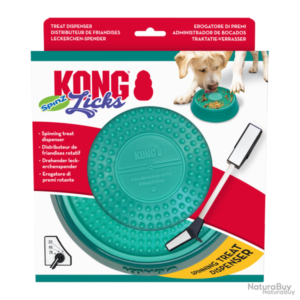 KONG Licks Spinz - Ref KONGPLPS1E - EAN 0035585503752 - Livraison rapide