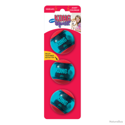 KONG Squeezz&reg; Action Ball Red - Ref KONGPSA33E - EAN 0035585464084 - Livraison rapide