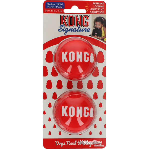 KONG Signature Ball - Ref KONGSKB2E - EAN 0035585476155 - Livraison rapide