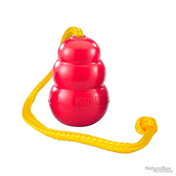 KONG Classic with Rope - Ref KONGT1FE - EAN 0035585356068 - Livraison rapide