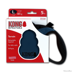 KONG Retractable Leash - Terrain - Ref KONGTRNLGBL - EAN 0047181150414 - Livraison rapide