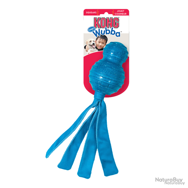 KONG Wubba Comet Assorti - Ref KONGWBTC1E - EAN 0035585381039 - Livraison rapide