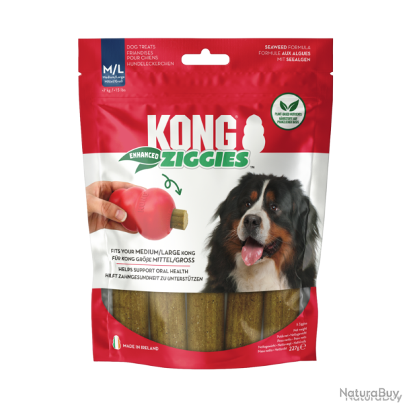 KONG Enhanced Ziggies - Ref KONGXA42E - EAN 0035585361864 - Livraison rapide