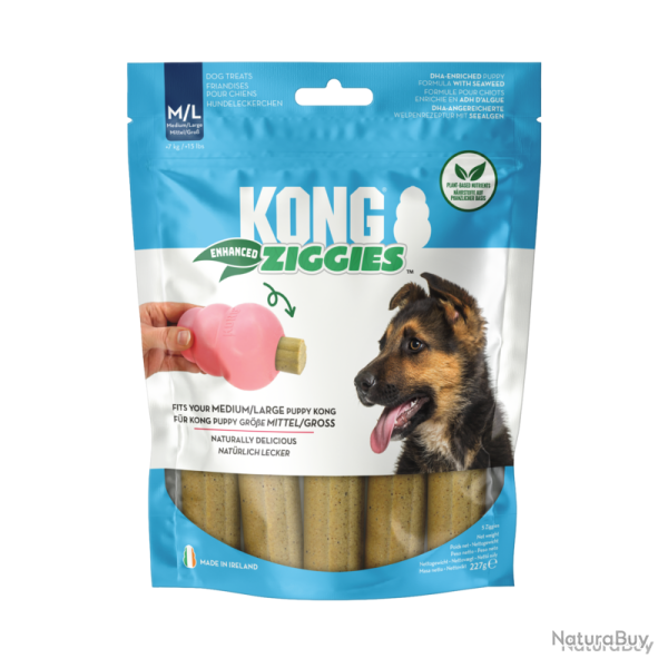 KONG Enhanced Ziggies Puppy - Ref KONGXZ72E - EAN 0035585361888 - Livraison rapide