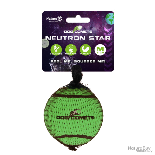Dog Comets Tennis Ball (with Squeaker) Neutron Star - Ref COME081B - EAN 8716759635081 - Livraison r