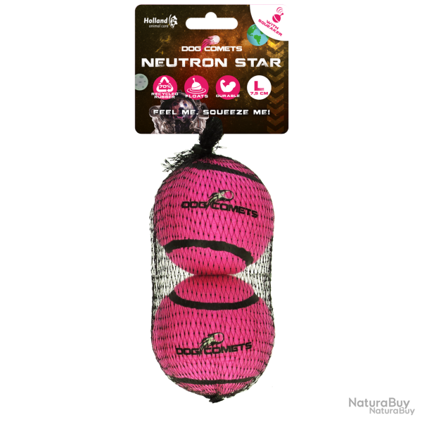 Dog Comets Tennis Ball (with Squeaker) Neutron Star - Ref COME082AL - EAN 8716759641488 - Livraison