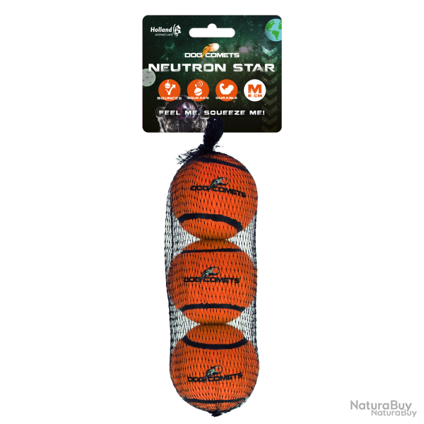 Dog Comets Tennis Ball (with Squeaker) Neutron Star - Ref COME082C - EAN 8716759635128 - Livraison r