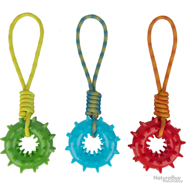 Pawise Play-N-Tug Ring With Handle - Ref PAWI14549 - EAN 8886467545498 - Livraison rapide