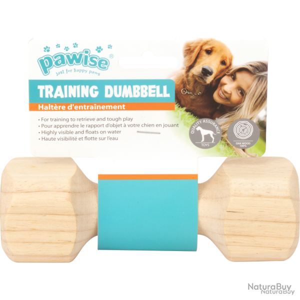 Pawise Wooden retrieving dumbbell - Ref PAWI14781 - EAN 8886467547812 - Livraison rapide