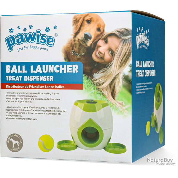 Pawise Ball Launcher Treat Dispenser - Ref PAWI14819 - EAN 8886467548192 - Livraison rapide
