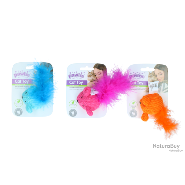 Pawise Cat Toy Wool Mouse - Ref PAWI28123 - EAN 8886467581236 - Livraison rapide