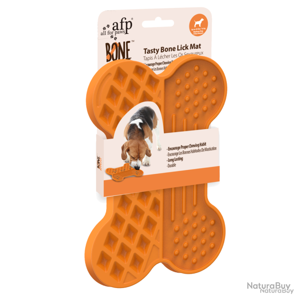 AFP Bone Appetit - Tasty Bone Lick Mat - Ref AFPH03691 - EAN 0847922036911 - Livraison rapide