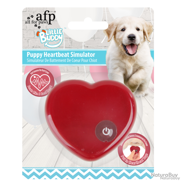AFP Little Buddy Puppy Heartbeat Simulator - Ref AFPH04229 - EAN 0847922042295 - Livraison rapide
