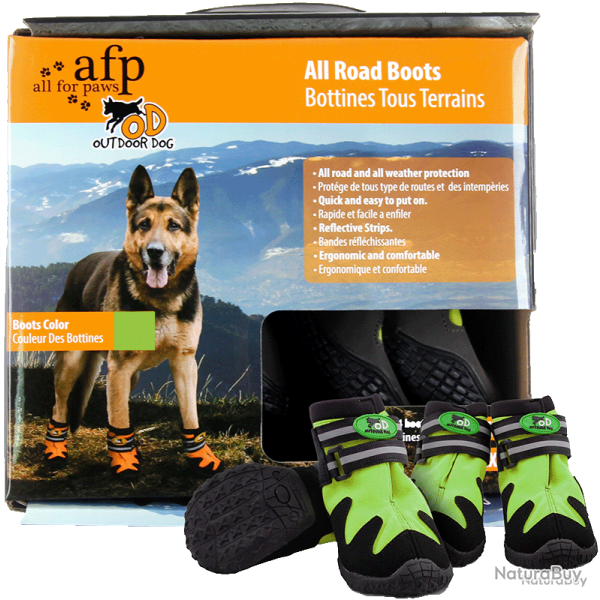 AFP Outdoor Dog - All Road Boots - Ref AFPH08073 - EAN 0847922080730 - Livraison rapide