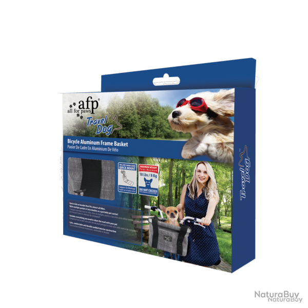 AFP Travel Dog - Easy-go Bicycle Pet Basket - Ref AFPH08127 - EAN 0847922081270 - Livraison rapide