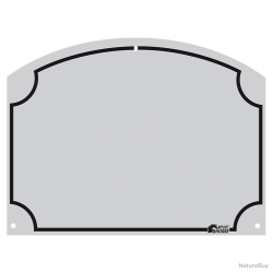 Plaque de nom d'&eacute;curie 70 x 95 mm - Ref STAL0065 - EAN 8716759660731 - Vplast