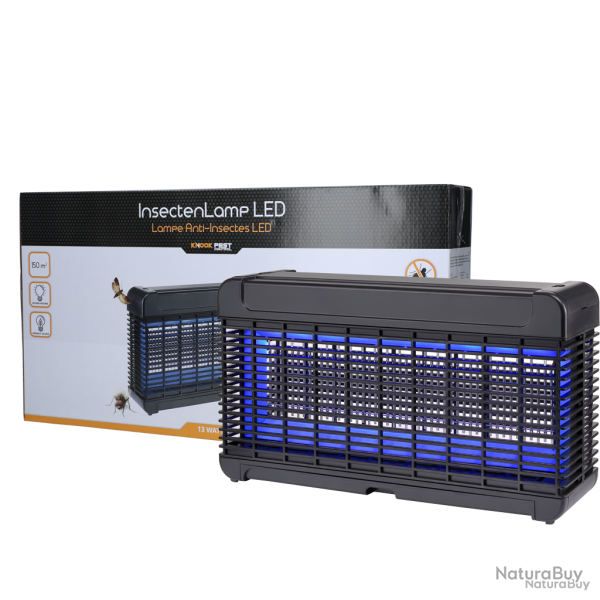 Knock Pest Lampe Anti-Insectes LED 13 Watt - Ref KNOC00016 - EAN 8716759566538 - Livraison rapide