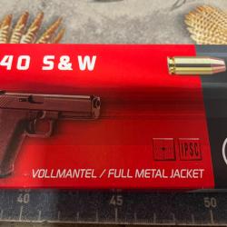 Lot de 20 Bo&icirc;tes Geco 40S&W FMJ 11,7G/180GR Neuf 57023