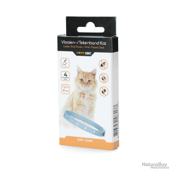 Knock Pest Collier Anti Puces/Tiques Chat - Ref PIMS00116D - EAN 8716759583177 - Livraison rapide