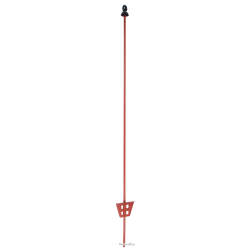 Steel pigtail post oval 105cm - Ref PAAL010640 - EAN 8716759002432 - ZoneGuard