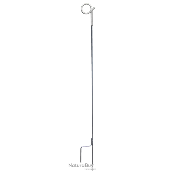 Pigtail post round 110cm steel post+green pigtail insulator - Ref PAAL010671 - EAN 8713235065677 - Z