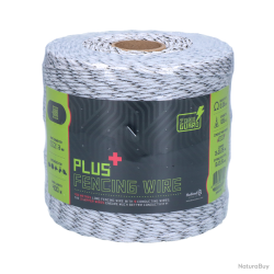 ZoneGuard 3 mm Plus fencing wire white and black 400 m - Ref ZONE0068 - EAN 8716759607200 - Livraiso