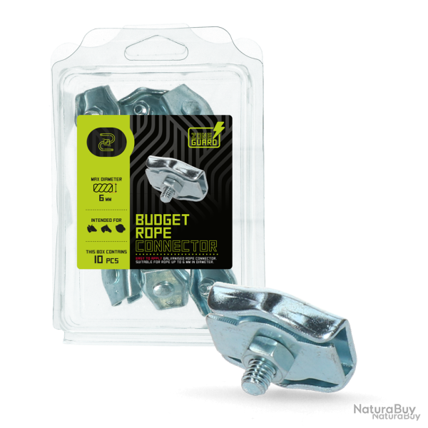 ZoneGuard Budget Rope Connector 6 mm - Ref ZONE0089 - EAN 8716759571396 - Livraison rapide