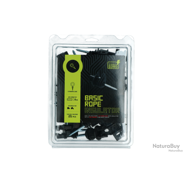 ZoneGuard Isolator 6 mm kern voor koord tot 8 mm - Ref ZONE0091 - EAN 8716759582705 - Livraison rapi