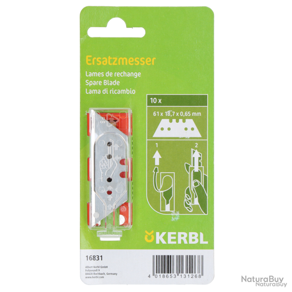 Hoofbandage knife spare blades - Ref BAND0000NE - EAN 4018653131268 - Kerbl
