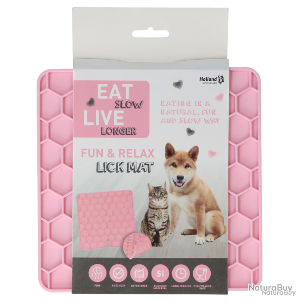 Eat Slow Live Longer Lick Mat Honeycomb - Ref EATS060B - EAN 8716759605350 - Livraison rapide