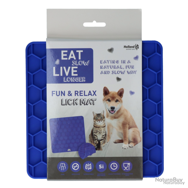 Eat Slow Live Longer Lick Mat Honeycomb - Ref EATS060C - EAN 8716759605367 - Livraison rapide