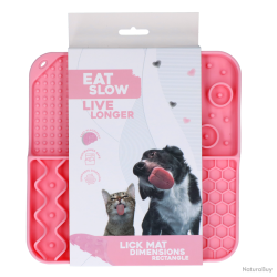 Eat Slow Live Longer Lick Mat Dimensions Rectangle - Ref EATS063B - EAN 8716759632608 - Livraison ra