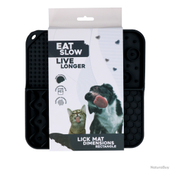 Eat Slow Live Longer Lick Mat Dimensions Rectangle - Ref EATS063D - EAN 8716759632622 - Livraison ra